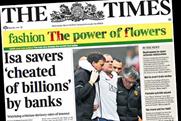 The Times: cover features flower fashion