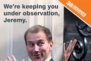 Pro NHS ad warns Jeremy Hunt 'we're watching you'