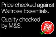Marks & Spencer targets Waitrose with price-comparison ad