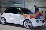 One of the customised Adam cars, on display for the first time