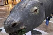 The world's longest dinosaur will be at the shopping centre today