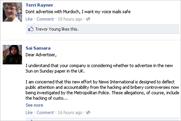 T-Mobile: Facebook page is targeted in anti-Sun protest