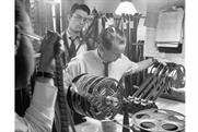 Cinema advertising: technicians have to physically splice ads into film reels