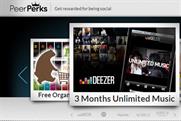 Peer Perks:  Deezer the digital music service is one of the first brands to sign up