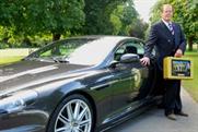 Roger Moore launched the tour of the golden briefcase