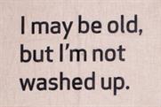 AgeUK: prints its policy on a tea towel