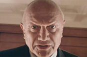BHF ad: Berkoff portrayed having a heart attack