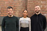 From left to right:  Aidan Mark, Simone Gayle and George Lilley-Moncrieff.
