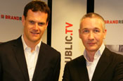 Dyble (l) and Butler: taking part in Brandrepublic TV