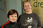 Bester (l) and Singleton: heading The Dreamery