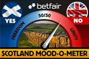 Betfair: calculates a 79% likelihood of a 'no' vote in Scottish referendum