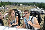 The activation suspends guests 100 feet in the air