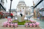Passers-by are being invited to flush their Monday blues away via the 2.5-metre high toilet
