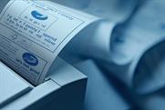 Boots: a store and receipt missing letters features in the ad