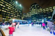 The Tasting Room's outdoor terrace will overlook the ice rink 