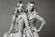 Burberry: Cara Delevingne and Kate Moss for the 'My Burberry' campaign