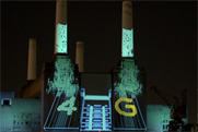 Projections onto Battersea Power Station for EE4G