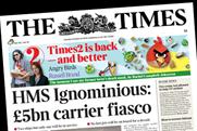 The Times: Times2 continues its cover promotion