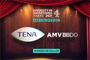 Tena and AMV BBDO have won Channel 4's Diversity in Advertising Award.