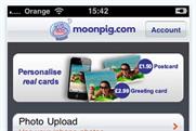 Moonpig.com: chart topper two weeks after app's release