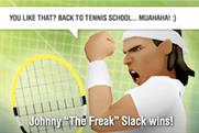 EA is promoting its new tennis game through Facebook