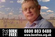 Born Free: Martin Clunes backs the animal charity
