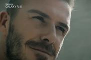 David Beckham: promotes the Samsung Galaxy SIII