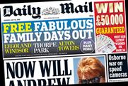 The Daily Mail: Family days out and the promise of £50,000