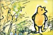 Winnie the Pooh: drawing by EH Shephard