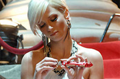 Kit Kat: Sarah Harding from Girls Aloud