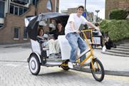 Bubble London's rickshaws