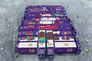 The real-life advent calendar is comprised of 24 trucks 