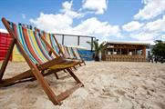 Camden Beach at the Roundhouse will feature sunloungers, pop-up bars and food stalls 