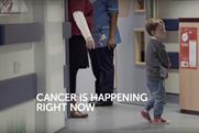 Cancer Research UK: a young boy before his chemotherapy
