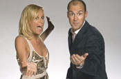 Vaughan and Van Outen: drop in breakfast show audience