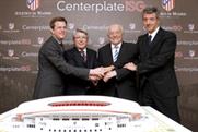 Centerplate and ISG celebrate with the Club Atlético de Madrid team