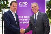 Peter Cheese (l) of the CIPD and Kevin Costello (r) of Haymarket
