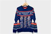 KP backs charity with Christmas jumper adorned with packs of nuts