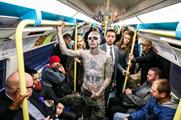 Zombie Boy spooks London commuters during morning rush hour