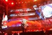 Cirque Bijou's robot 'Charles' lets off steam at Muse gig