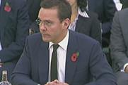 James Murdoch: at the parliamentary inquiry into phone hacking 