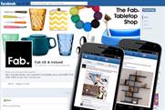 Fab.com: uses a range of Facebook solutions