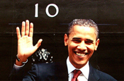 Obama: appearing in ad for The Times 