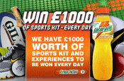 Gatorade: £1000 daily prize