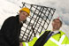 The NEC Group director of arenas Phil Mead (L)