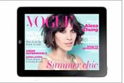 Glossy mags: readers are increasingly combining both print and digital versions
