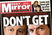 Daily Mirror: leads on the upcoming election