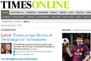 Times Online: suggested paywall unpopular with public