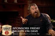 Brian Blessed fronts Abbot Ale's sponsorship of Friday nights on Dave