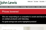 John Lewis reacts to House of Fraser sale with tactical email campaign
